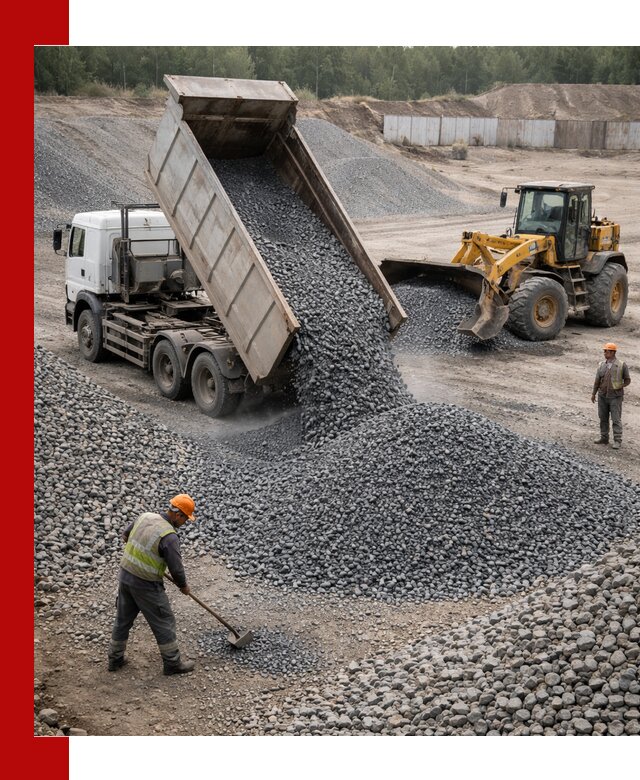 Щебень габбро-диабаз фр. 5-20 с доставкой в Сургуте