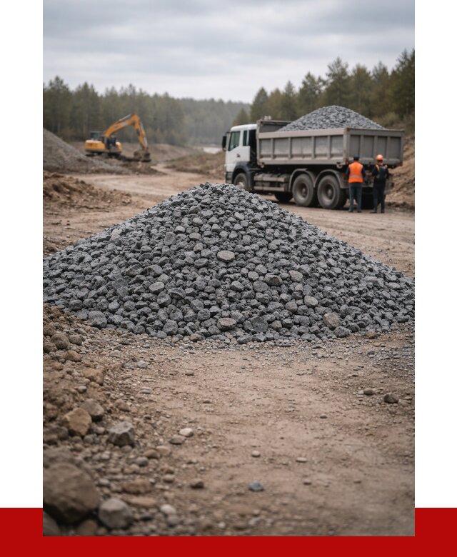 Щебень габбро диабаз фракция 40-70 в Сургуте от 2249 р-ПРОНЕРУДСрг