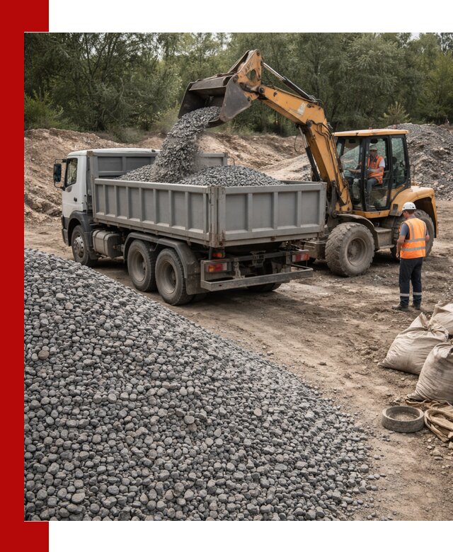 Доставка гравийного щебня в Сургуте оптом и в розницу