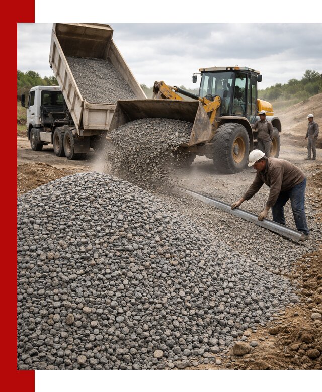 Гравийный щебень фракция 5-20 с доставкой в Сургуте