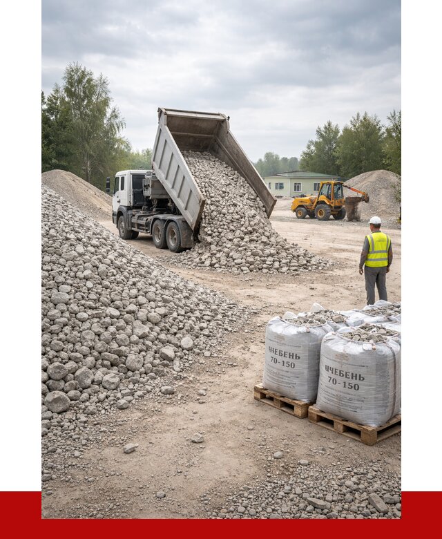 Известняковый щебень фракция 70-150 в Сургуте от 1278 р. | ПРОНЕРУДСрг