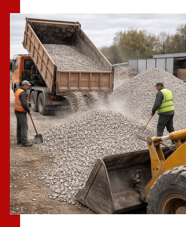 Доломитовый щебень фракции 5-20 с доставкой в Сургуте