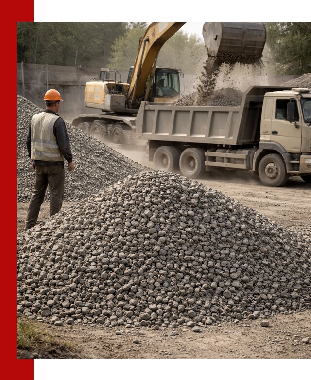 Шлаковый щебень фракция 5-20 с доставкой в Сургуте