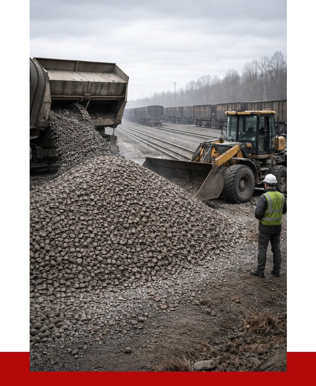 Купить железнодорожный щебень в Сургуте от 2862 р. | ПРОНЕРУДСрг