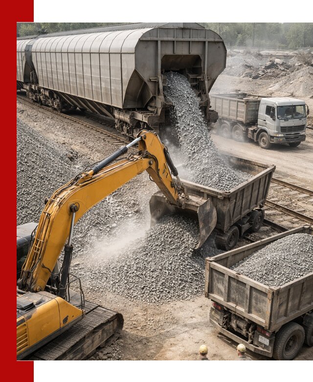 Доставка железнодорожного щебня в Сургуте крупными партиями быстрого отгруза