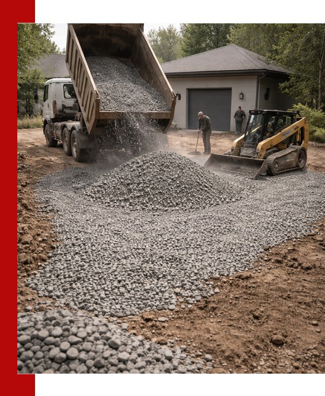 Щебень для парковки в Сургуте: доставка и укладка качественного материала
