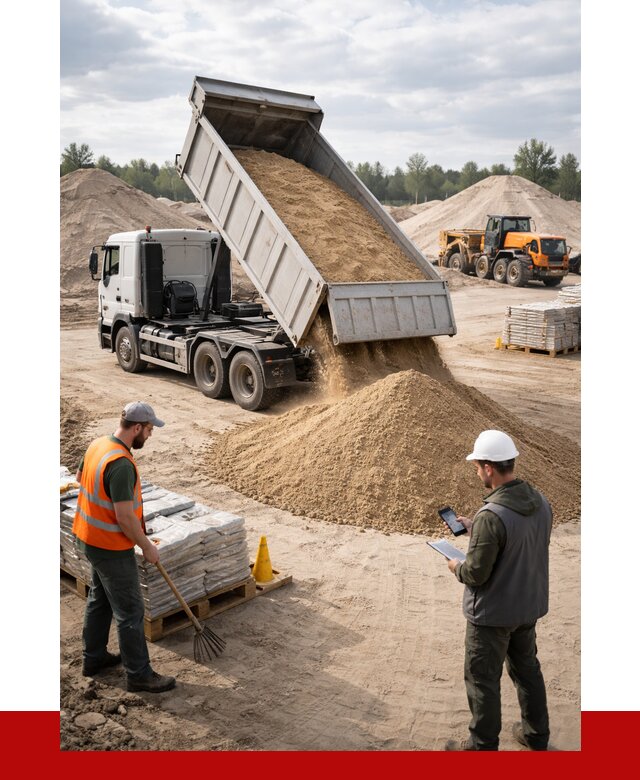 Карьерный песок с доставкой в Сургуте от 3680 р. ПРОНЕРУДСрг