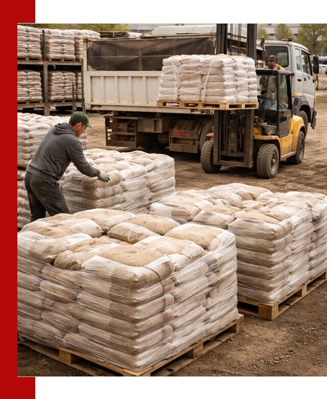 Карьерный песок в мешках с доставкой в Сургуте