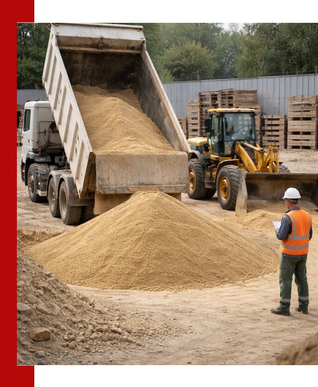 Доставка карьерного мелкозернистого песка в Сургуте