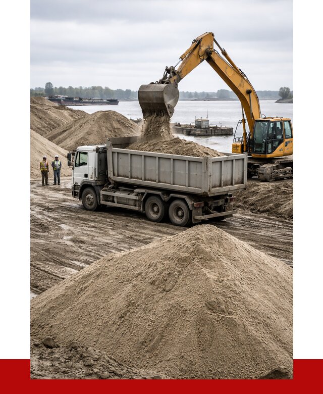 Купить речной песок навалом в Сургуте от 1840 р., ПРОНЕРУДСрг