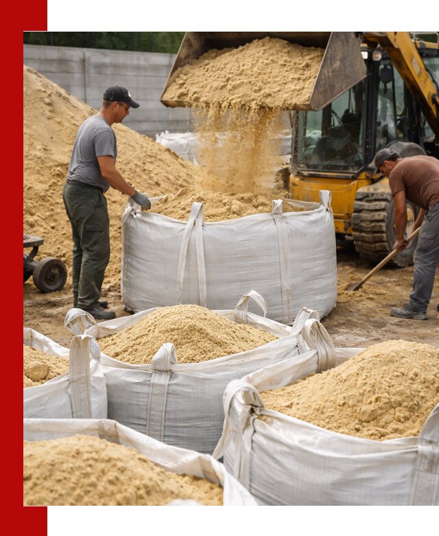 Поставка качественного песка для кладки в Сургуте