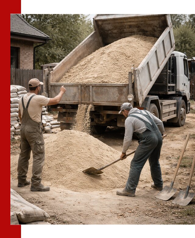 Песок для штукатурки с доставкой в Сургуте качественный и чистый