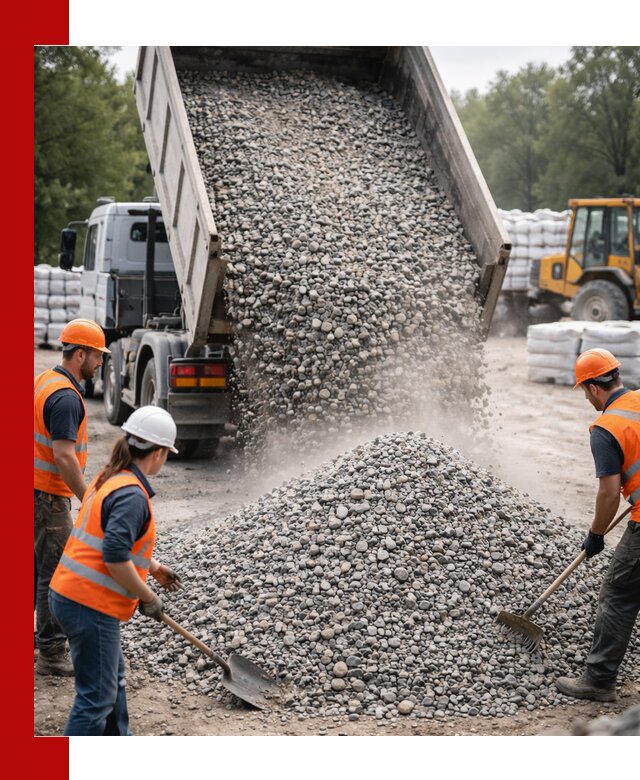 Доставка гравия и камня в Сургуте оптом и в розницу