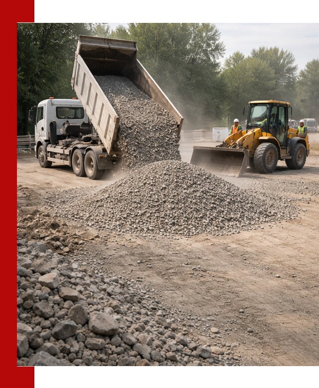 Гравий фракция 5–20 доставка в Сургуте оптом и в розницу