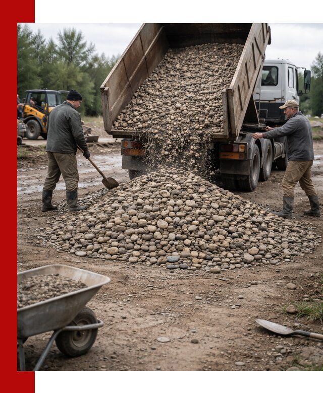 Доставка гальки речной оптом и в розницу в Сургуте