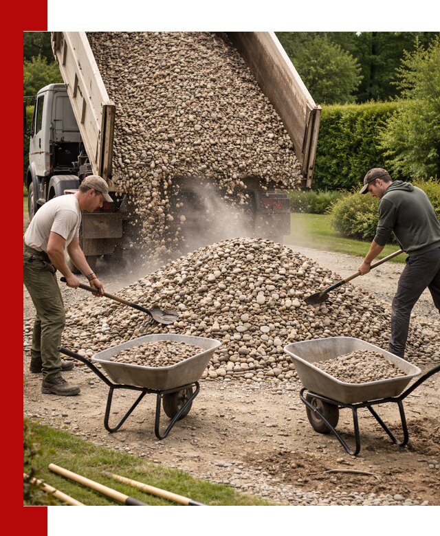 Доставка и продажа декоративной гальки в Сургуте