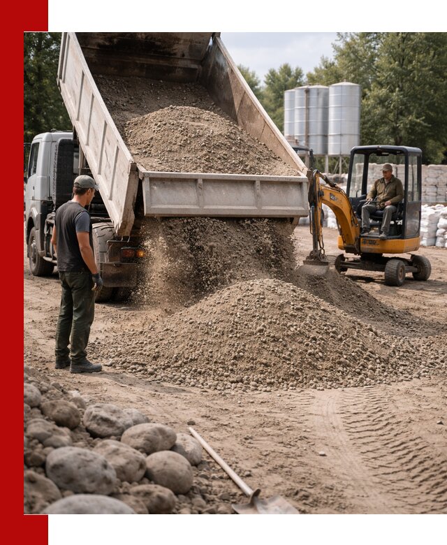 Доставка ПГС С3 в Сургуте самосвалами и миксерами