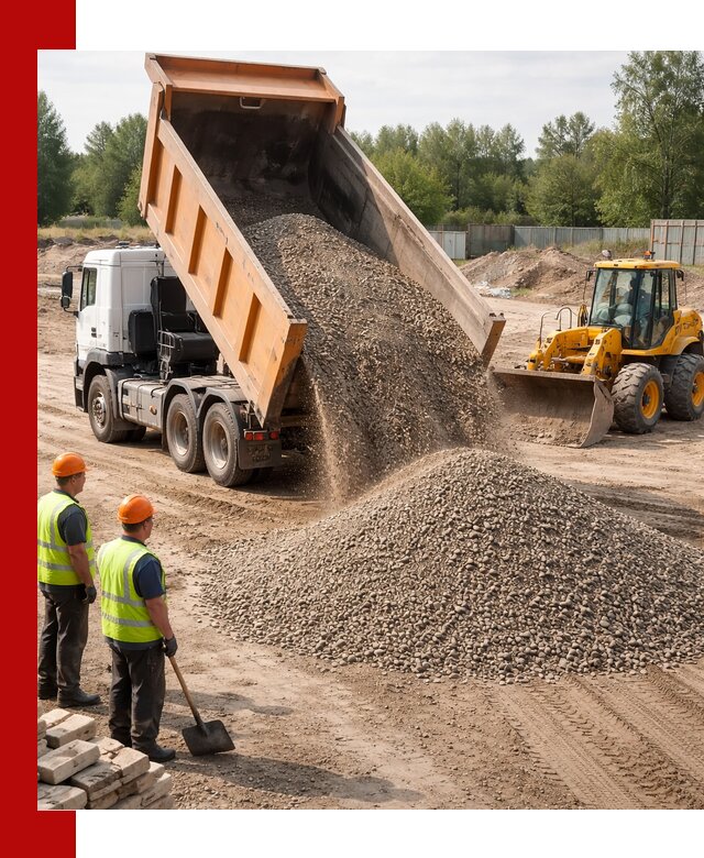 Доставка щебёночно-песчаной смеси ЩПС С7 в Сургуте