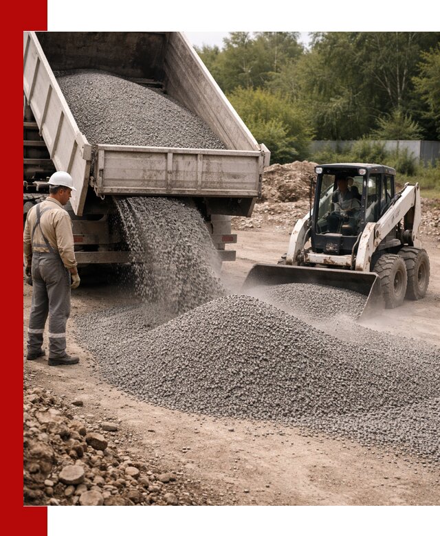 Доставка гравийного отсева 0-5 в Сургуте оптом и в розницу
