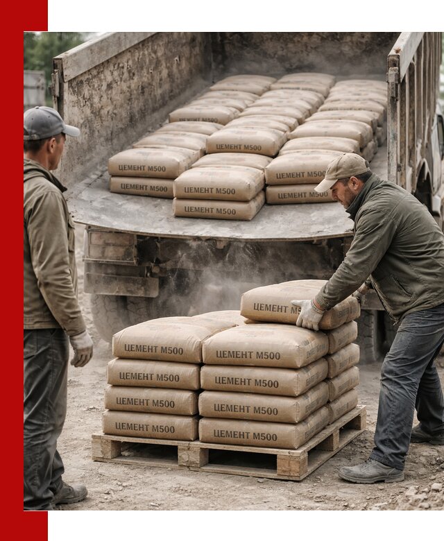 Цемент М500 с доставкой самосвалом в Сургуте