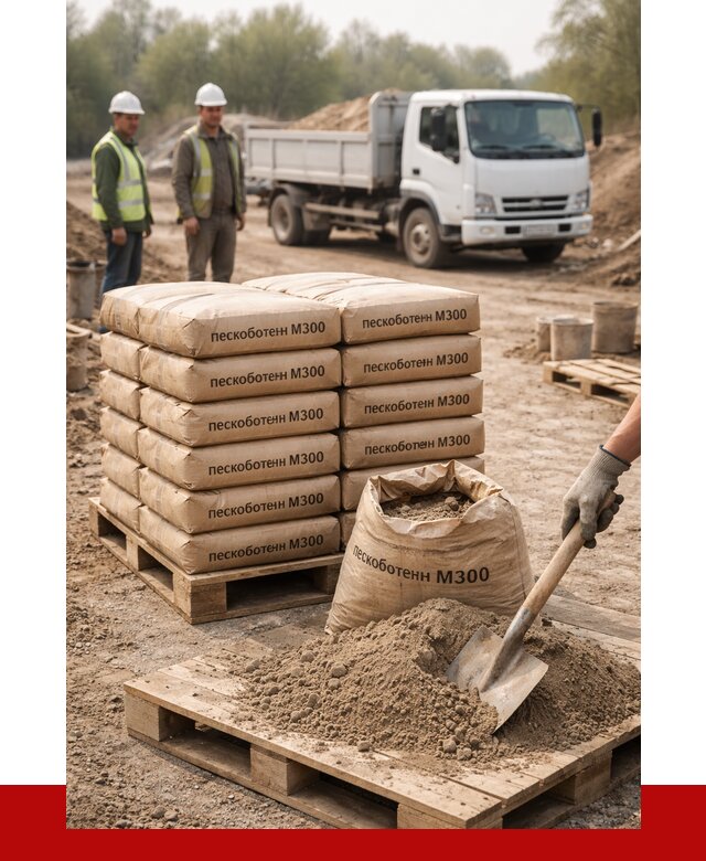 Пескобетон М300 в Сургуте с доставкой от 4753 р. за куб | ПРОНЕРУДСрг