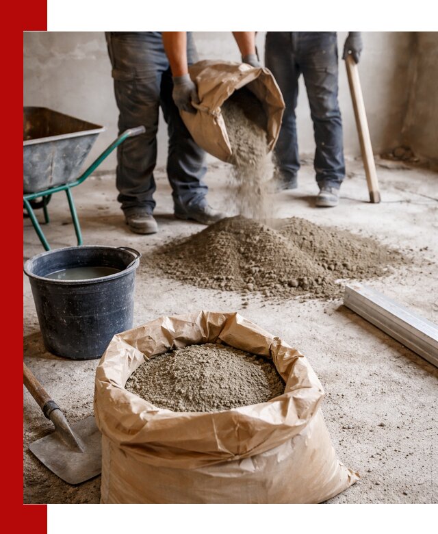 Доставка сухой смеси для стяжки в Сургуте