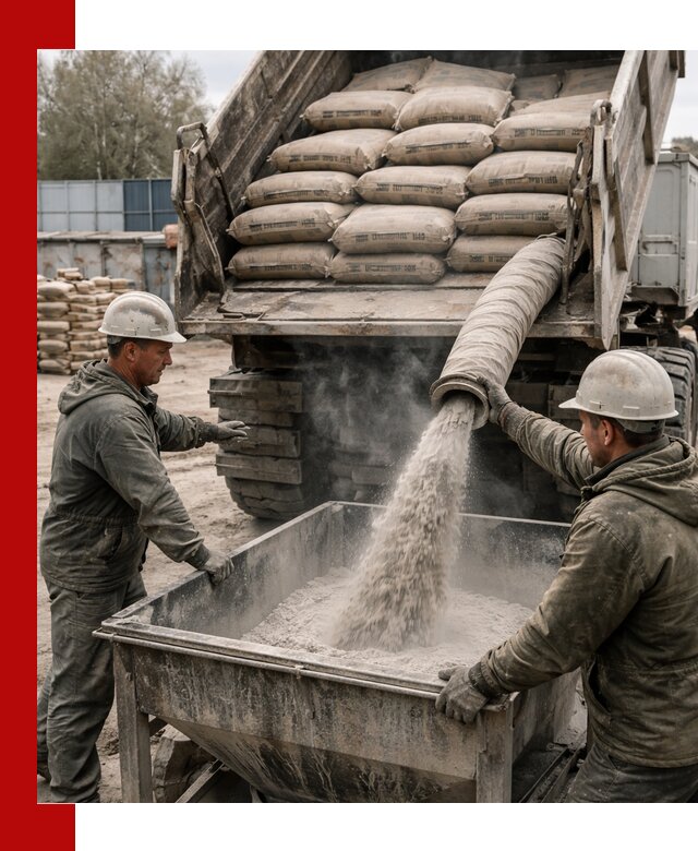 Доставка цемента М400 в Сургуте оптом и в розницу