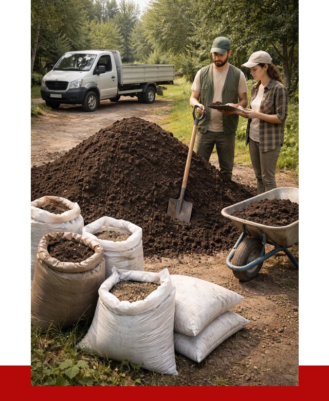 Купить грунт с доставкой в Сургуте от 4600 р. за м3 | ПРОНЕРУДСрг