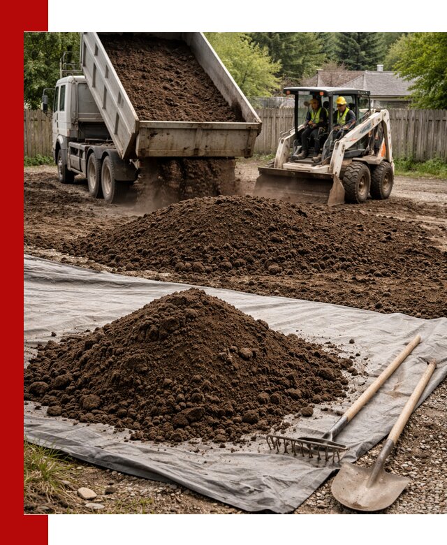 Грунт для отсыпки участка с доставкой в Сургуте