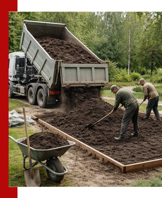 Доставка грунта для озеленения и благоустройства в Сургуте