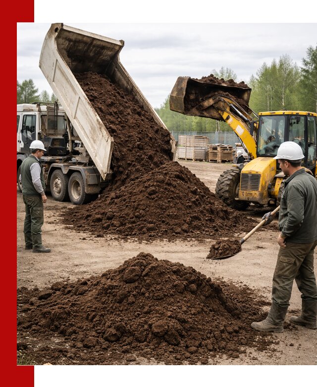 Доставка торфа оптом и в мешках в Сургуте