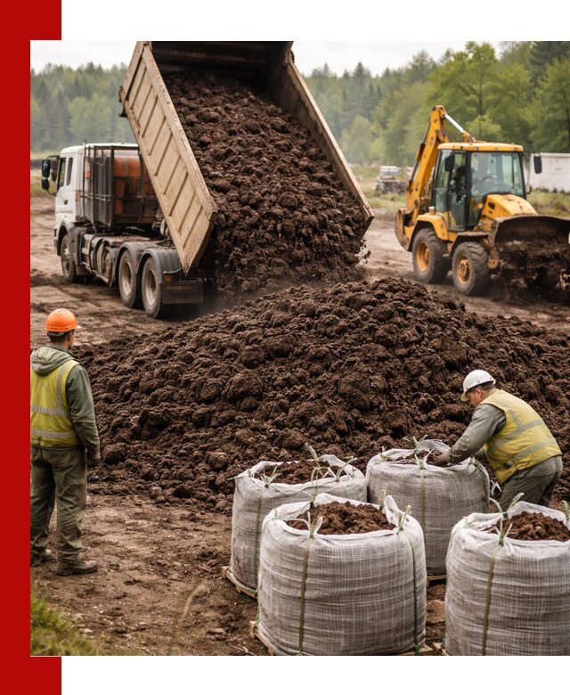 Доставка нейтрального торфа в Сургуте оптом и в розницу