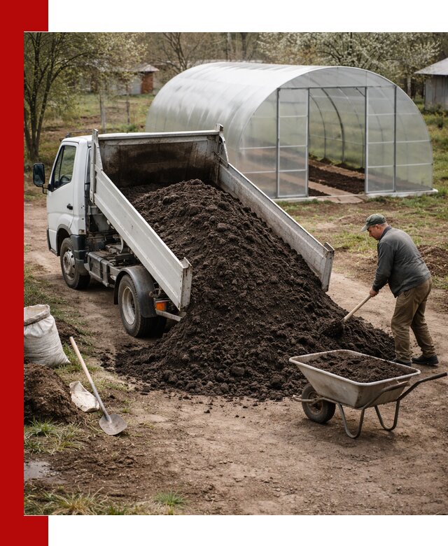 Чернозем для теплицы с доставкой в Сургуте