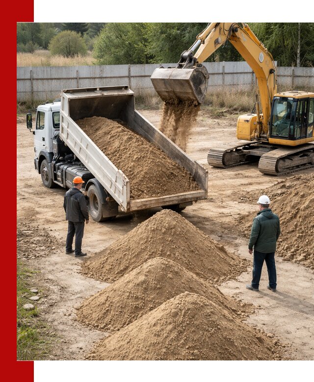 Доставка супеси вагонными и автопартиями в Сургуте