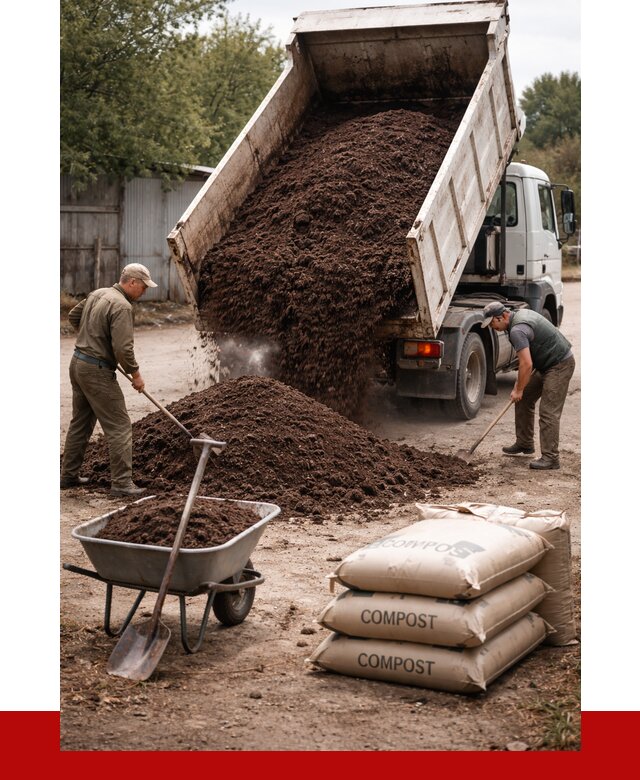 Купить компост в Сургуте от 4293 р. за куб с доставкой | ПРОНЕРУДСрг