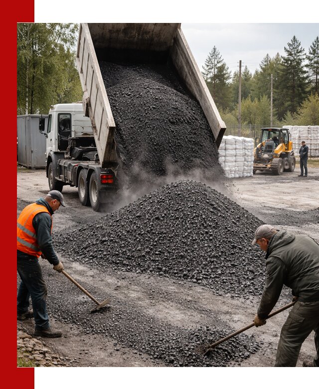 Доставка и продажа асфальтного гранулята в Сургуте