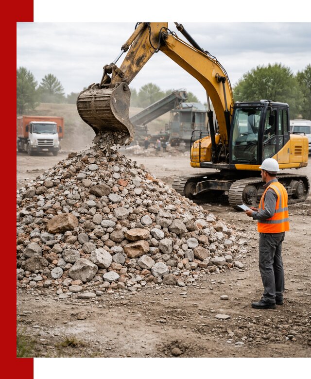 Доставка и вывоз строительного боя в Сургуте