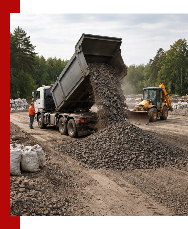 Доставка дробленого асфальта в Сургуте для дорожных работ