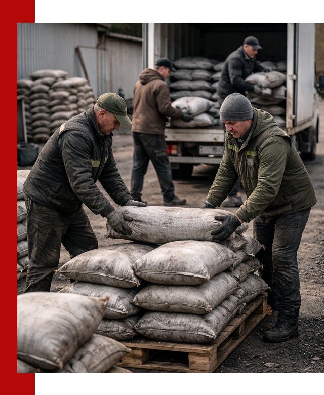 Доставка угля в мешках по выгодным ценам в Сургуте