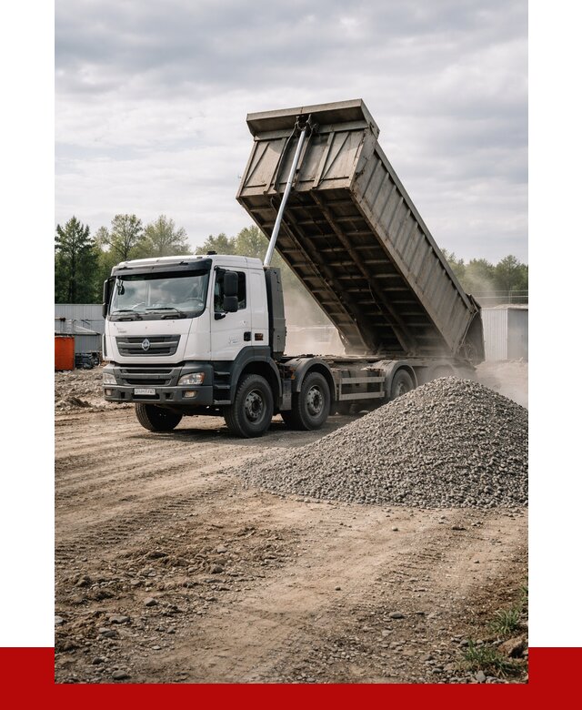 Доставка самосвалом 40 кубов в Сургуте от 9200 р. | ПРОНЕРУДСрг