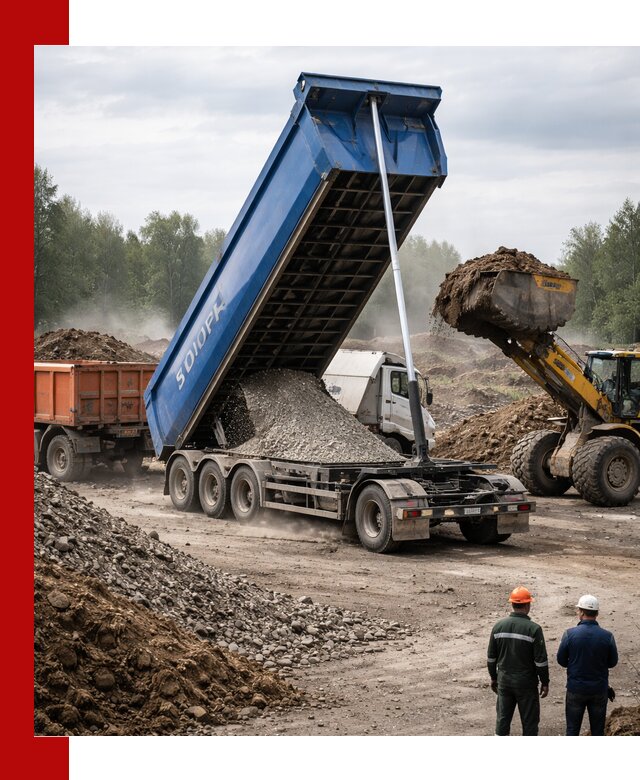 Аренда тонар 40 тонн в Сургуте с доставкой материалов