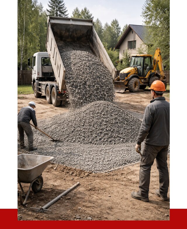 Отсыпка участка щебнем в Сургуте от 6644 р. ПРОНЕРУДСрг