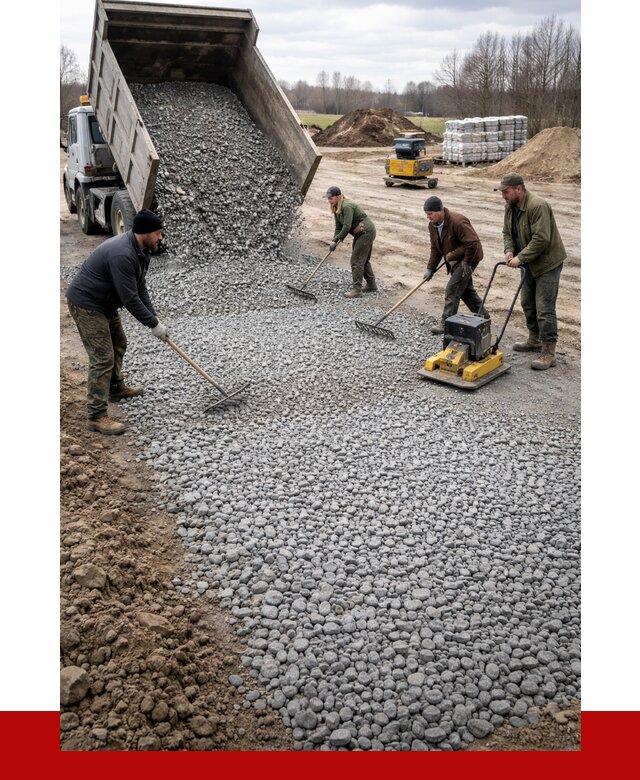 Устройство щебеночной подушки в Сургуте от 4600 р. ПРОНЕРУДСрг