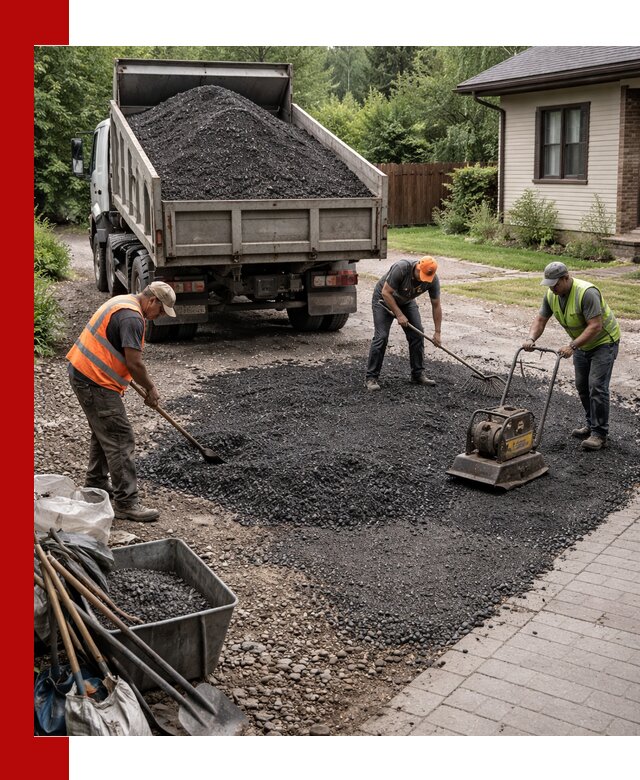 Асфальтовая крошка для двора с доставкой в Сургуте